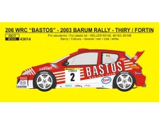 Decal – Peugeot 206 WRC „Bastos“ – B.Thiry  2003